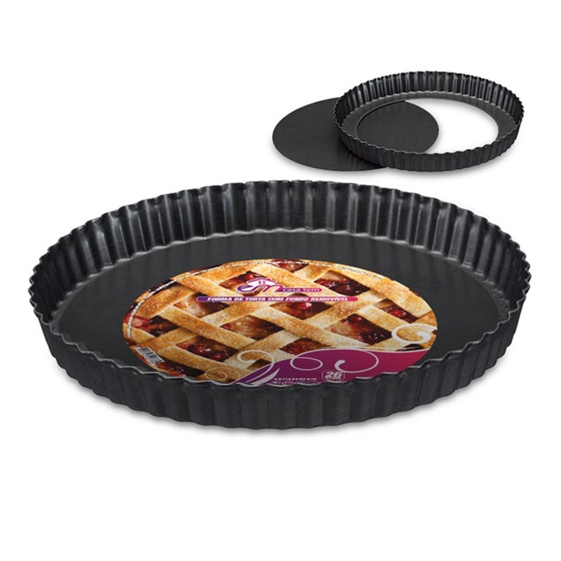 Forma De Torta Com Fundo Removivel 24cm