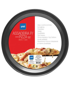 Assadeira para Pizza Yazi 35x1,5 cm 13637 Yad108g