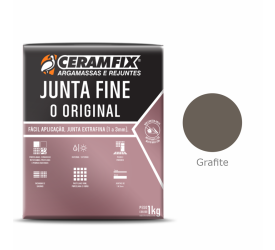 Rejunte Junta Fine Ceramfix Grafite 1Kg