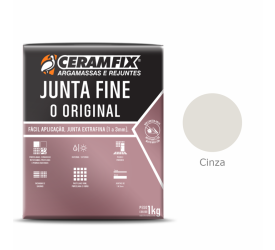 Rejunte Junta Fine Ceramfix Cinza 1Kg