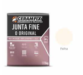 Rejunte Junta Fine Ceramfix Palha 1Kg