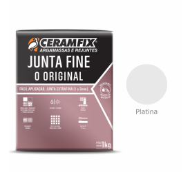 Rejunte Junta Fine Ceramfix Platina 1Kg
