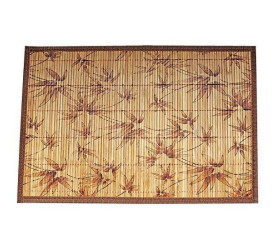 Lugar Americano Bambu Cru Floral 30x45cm Mimo Style JA10205