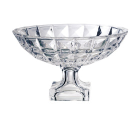 Centro de Mesa L'Hermitage com Pé Aquamarine Cristal 32,5cm 