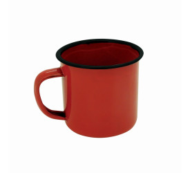 Caneca Esmaltada Tradicional 8cm 350ml Vermelha Yazi 17666