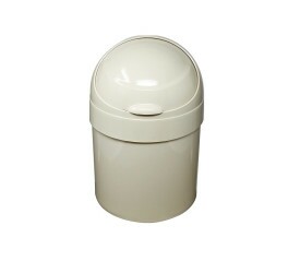 Cesto com Tampa Basculante Astra Argila 6L Ø21x33Cm Ct5 Arg