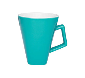 CANECA OXFORD QUARTIER 350ML BRANCO/VERDE AZULADO A155-0263