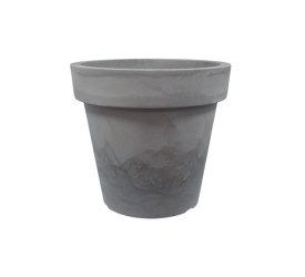 Vaso Japi Redondo Essencial 57 Cimento Queimado JVRECQ57