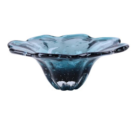 Centro de Mesa Murano L´hermitage Cor Azul 26x10 28105