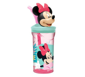 Copo Yangzi 3d C/ Canudo Minnie 360ml