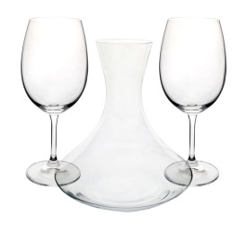 Jogo Bohemia Decanter 1,5l e 2 Tacas 450ml Forum Em Cristal