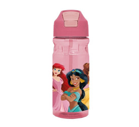 Garrafa Yangzi C/ Canudo Princesas 600ml