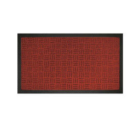 Tapete Uzoo Fenice Liso 69x39cm Vermelho