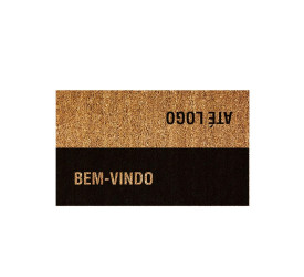 Capacho Uzoo Fibra de Coco Rt 75x45cm Até Logo 