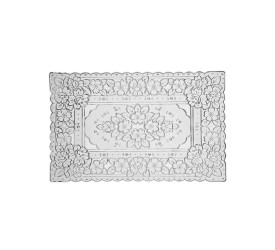 Serviço Americano Uzoo Decorativo 30x45cm Prata