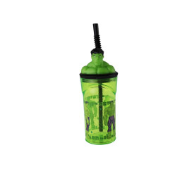 Copo 3d Yangzi C/ Canudo Hulk 360ml 
