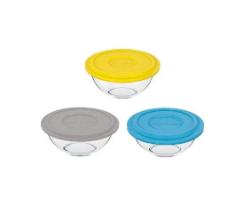 Tigela Redonda Marinex Plus 500Ml C/Tampa Ref.0303