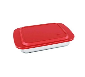 Travessa Lasanheira Marinex 3,7L Tampa Vermelha 6537