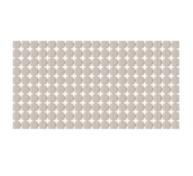 Tapete De Banheiro Kapaz Deck P. Box Flex Bege 36X68Cm 