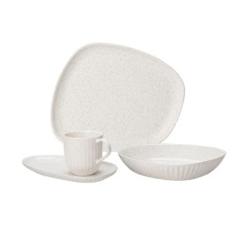 Aparelho De Jantar/Lanche Oxford 16Pcs M. Order Vanilla