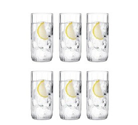Jogo De 6 Copos Pasabahçe Leia Em Vidro 310Ml A13,5Cm 47061 