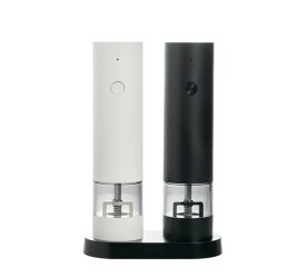 Moedor P/ Sal E Pimenta L'Hermitage Elétrico 18,8Cm Prt/Brc