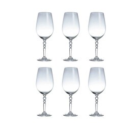 Jogo De 6 Tçs Fracalanza Orbital P/ Água Cristal 750Ml A26Cm
