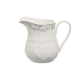 Leiteira L'Hermitage Em Bone China Mon Cheri 200Ml Branco