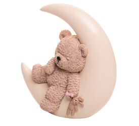 Figura Decorativa Wolff Ursinho Na Lua Teddy Charm Resina