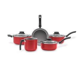 Conjunto Panelas Brinox 5 Peças Ruby-Vermelho 7131/401