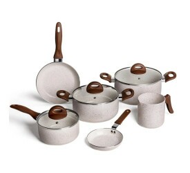 Jg De Panelas Brinox 6 Pçs Ceramic Life Smart Plus Vanilla