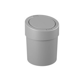 Lixeira Coza Press 5L Cinza Frio