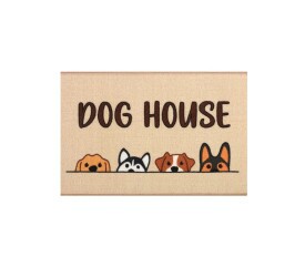 Tapete Entrada Kapazi 75X45Cm Dog House 