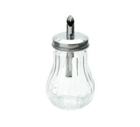 Açucareiro Lyor Vidro C/ Tampa Dosadora De Aço Inox 200Ml