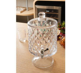 Suqueira Lyor Bold C/ Pé E Tampa Diamond Cristal 4,5L 222180