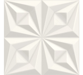 Piso Ceusa Drapeado Branco 58x58 0,67M²