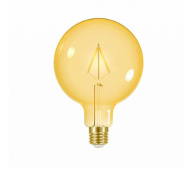 Lâmpada Led Filamento Vintage Globo G125 Autovolt Âmbar 