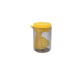 Copo e Colheres Medidoras Descomplica Amarelo Brinox 2600143