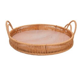 Bandeja Lyor Redonda C/ Alca Kali Plástico 30x4,5Cm