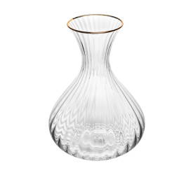 Decanter Wolff Cristal Ecológico C/Fio de Ouro Optic 1,5l