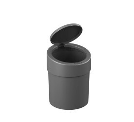 Lixeira Coza Press 5L Cinza Chumbo 