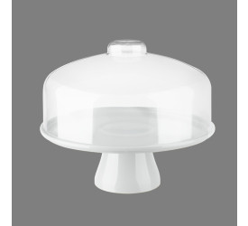 BOLEIRA COZA CAKE C/ CUPULA BRANCO 32CM 10111/0007