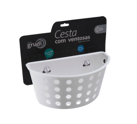 Cesta com Ventosas Coza Branco 108120007