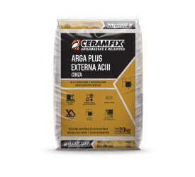 Argamassa Colante Arga Plus Externa AC III Cinza Ceramfix 20kg