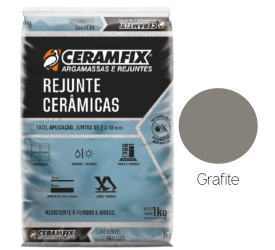 Rejunte Cerâmicas Ceramfix Grafite 1Kg