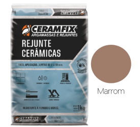 Rejunte Cerâmica Ceramfix Marrom 1Kg