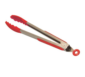 PEGADOR SALADA INOX C/ SILICONE MIMO STYLE 35CM SN11234 * VERMELHO