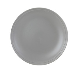 PRATO DE SOBREMESA SEMARANG EM CERAMICA CINZA