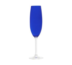 JOGO FULL FIT C/ 6 TACAS P/ CHAMPANHE GASTRO 220Ml AZUL COBALTO 57928