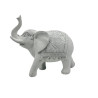 Elefante Btc de Resina Branco